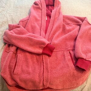 Free People Vibrant Pink Knit Top